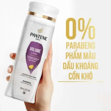 Dầu Gội Pantene Sheer Volume Làm Dày & Bồng Bềnh Tóc 355ml/750ml – Dầu gội nhập khẩu Mỹ giúp tóc dày bồng bềnh