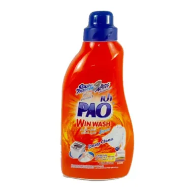 Nước giặt xả Pao Win Wash 850ml (màu cam) – Nhập khẩu Thái Lan, đánh bay vết bẩn & khử mùi hiệu quả