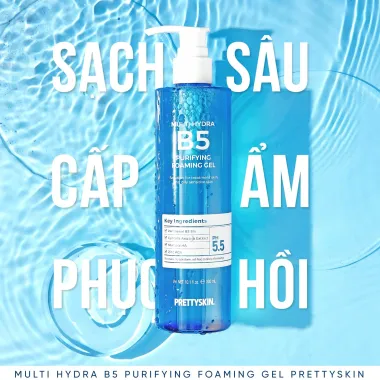 Gel Rửa Mặt PrettySkin Multi Hydra B5 300ml – Nhập khẩu Hàn Quốc, cấp ẩm sâu & làm dịu da