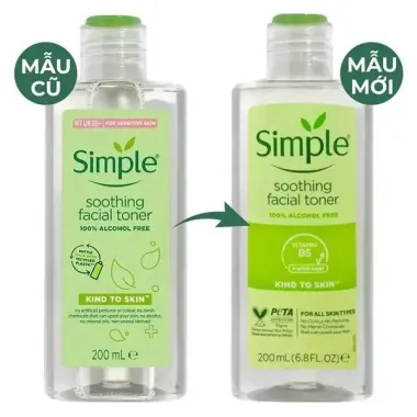 Nước hoa hồng Simple 200ml