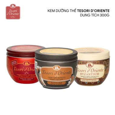 Kem dưỡng thể nước hoa Tesori d'Oriente 300ml – Liệu pháp spa dưỡng da mềm mịn, ngát hương từ Ý