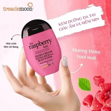 Kem dưỡng da tay Treaclemoon The Raspberry Kiss 75ml – Giải pháp đôi tay mềm mịn, ngọt ngào từ Đức