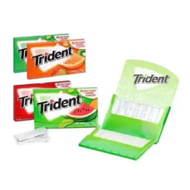 Kẹo gum không đường Trident 12 tép 22g – Giải pháp chăm sóc răng miệng, hơi thở thơm mát tức thì từ Mỹ
