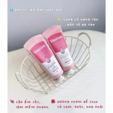 Kem dưỡng da tay và móng Vaseline Deep Moisture Hand & Nail Cream 60ml – Giải pháp dưỡng ẩm tầng sâu, đôi tay mềm mại từ Hàn Quốc