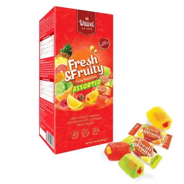 Kẹo dẻo nhân thạch Wawel Fresh & Fruity 160g – Sự hòa quyện ngọt ngào và thanh mát từ Ba Lan