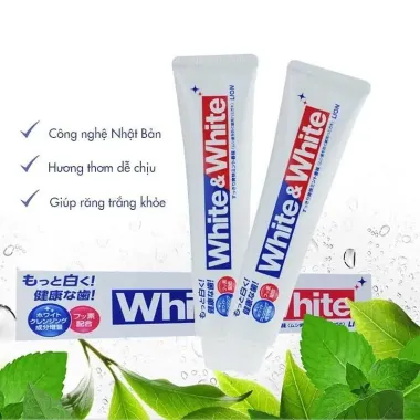 Kem đánh răng White & White Lion 150g – Giải pháp làm trắng sáng rạng rỡ, bảo vệ men răng từ Nhật Bản