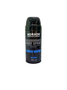Xịt khử mùi hương nước hoa Agrado Ice Sensation/Fresh Water dành cho nam 150ml - Tây Ban Nha