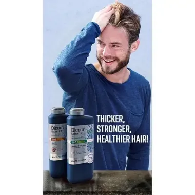 Dầu gội - xả 2in1 Dicora Urban Fit hoạt chất kẽm ngăn ngừa rụng tóc dành cho nam giới 400ml - hàng Tây Ban Nha 