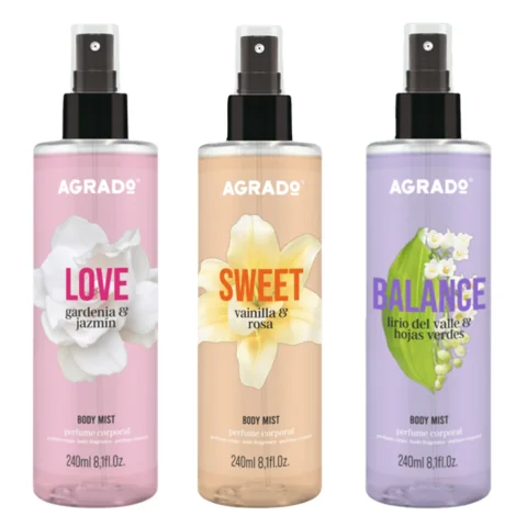Xịt Thơm Toàn Thân Agrado Body Mist 240ml - Tây Ban Nha
