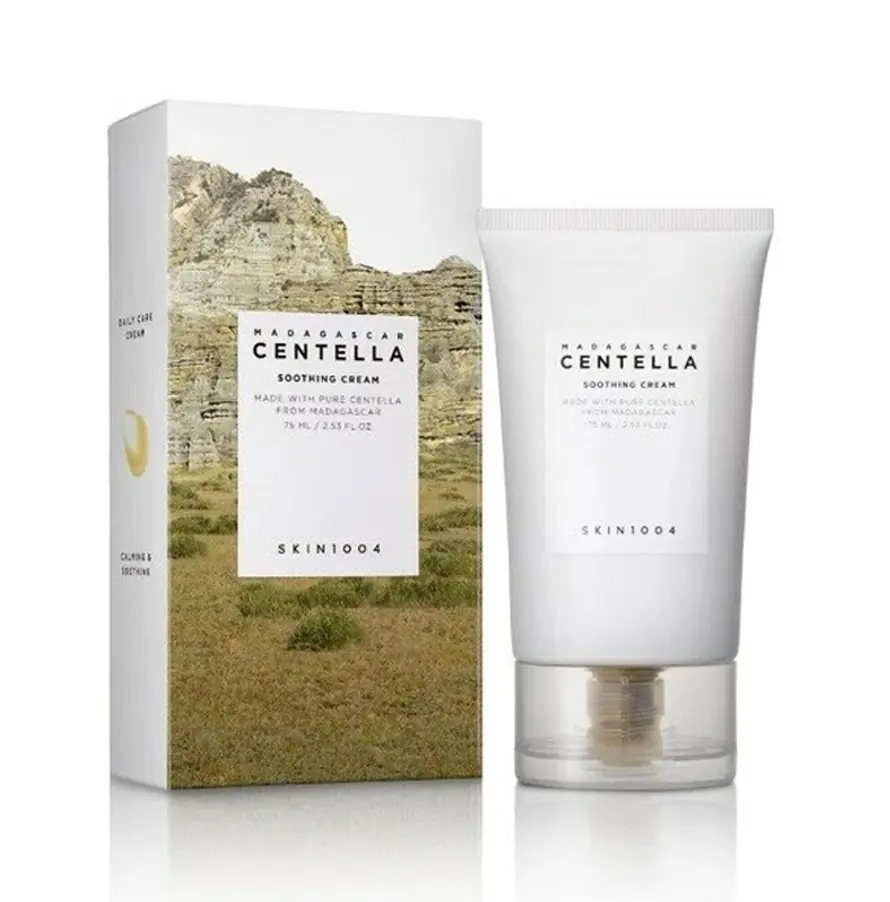 Kem dưỡng ẩm Skin1004 Madagascar Centella Soothing Cream 75ml – Giải pháp làm dịu và phục hồi da chuyên sâu từ Hàn Quốc