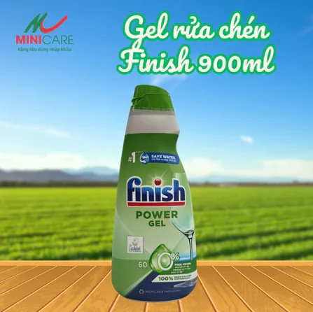 Gel rửa chén Finish Eco 0% 900ml - Nhập khẩu Đức