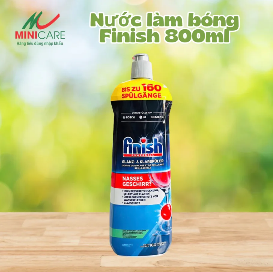 Nước làm bóng chén bát Finish 800ml - NHẬP KHẨU ĐỨC