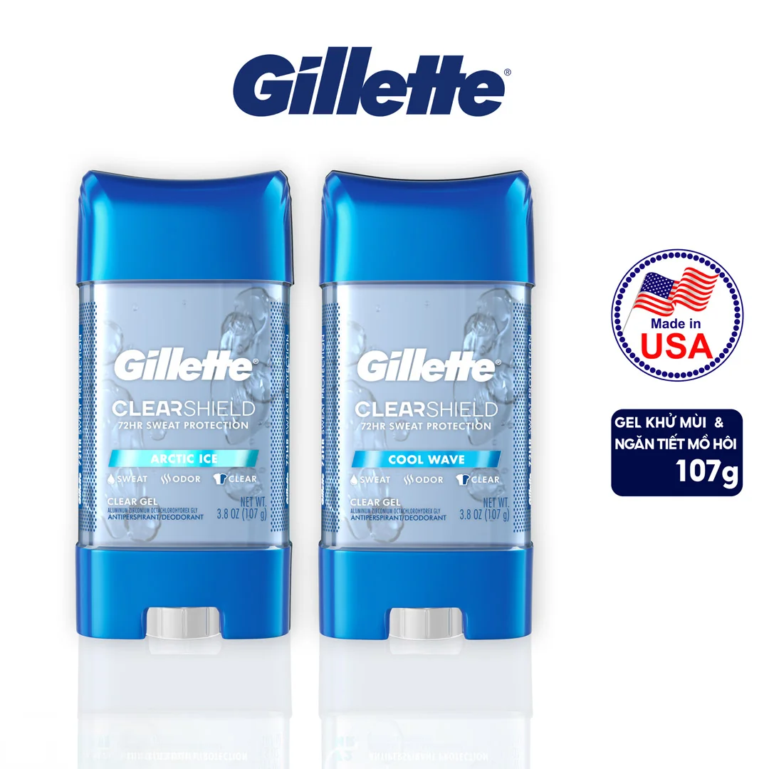 Gel Khử Mùi Gillette Clear Gel 107g (Arctic Ice / Cool Wave)