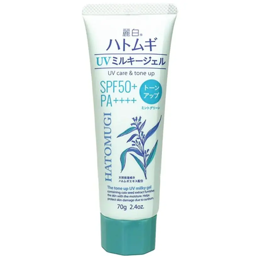 Kem chống nắng Hatomugi Tone Up UV Milky Gel SPF50+ PA++++ Nhật Bản – Nâng tông tự nhiên, bảo vệ da tối ưu 