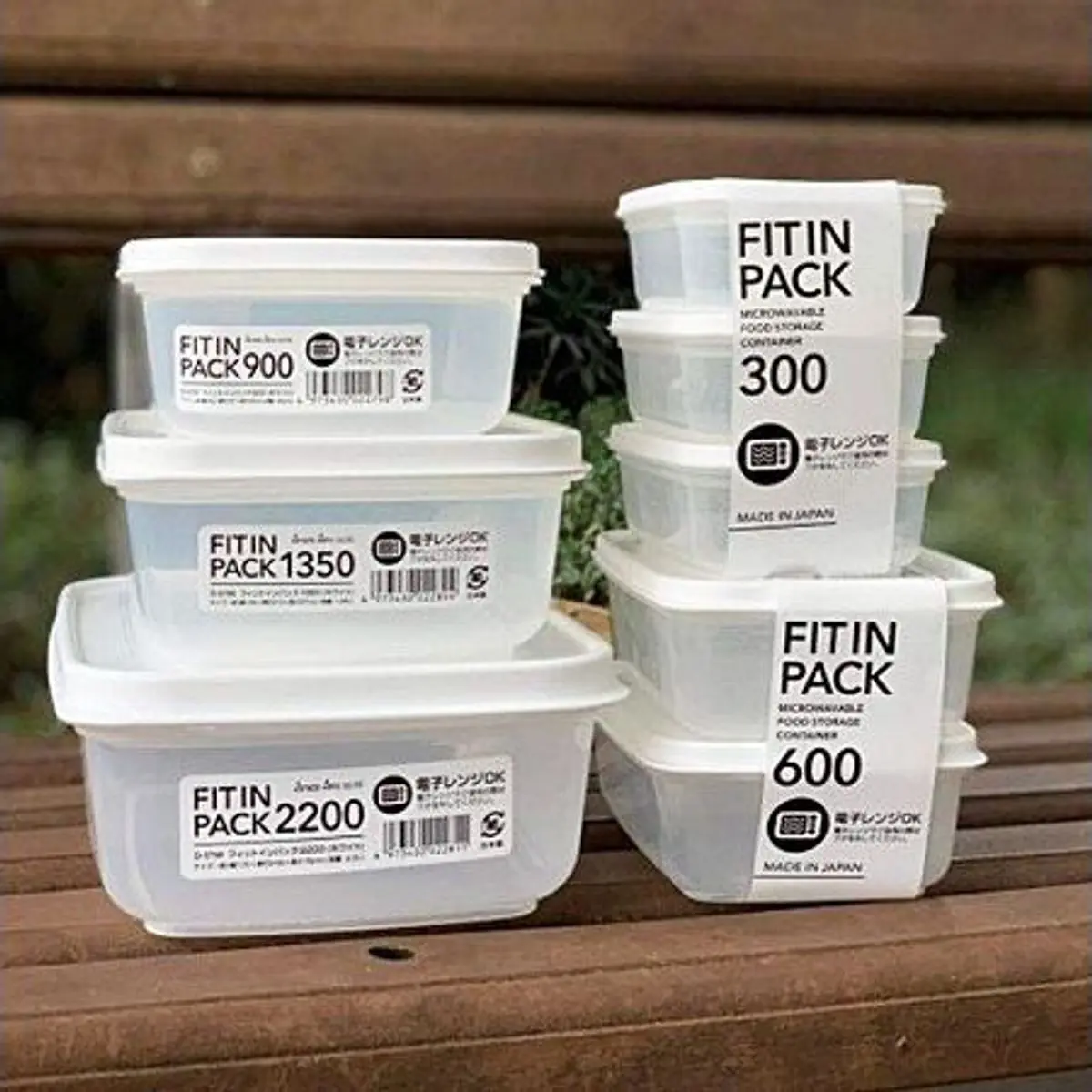 Hộp nhựa nắp dẻo Nhật Bản màu trắng 1350ml / 2200ml – An toàn, kín mùi & tiện lợi bảo quản thực phẩm