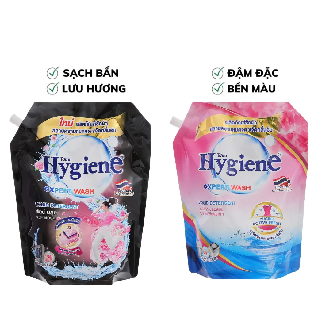 Nước Giặt Xả Hygiene Expert 1800ml (Peony Bloom / Sweet Blossom)