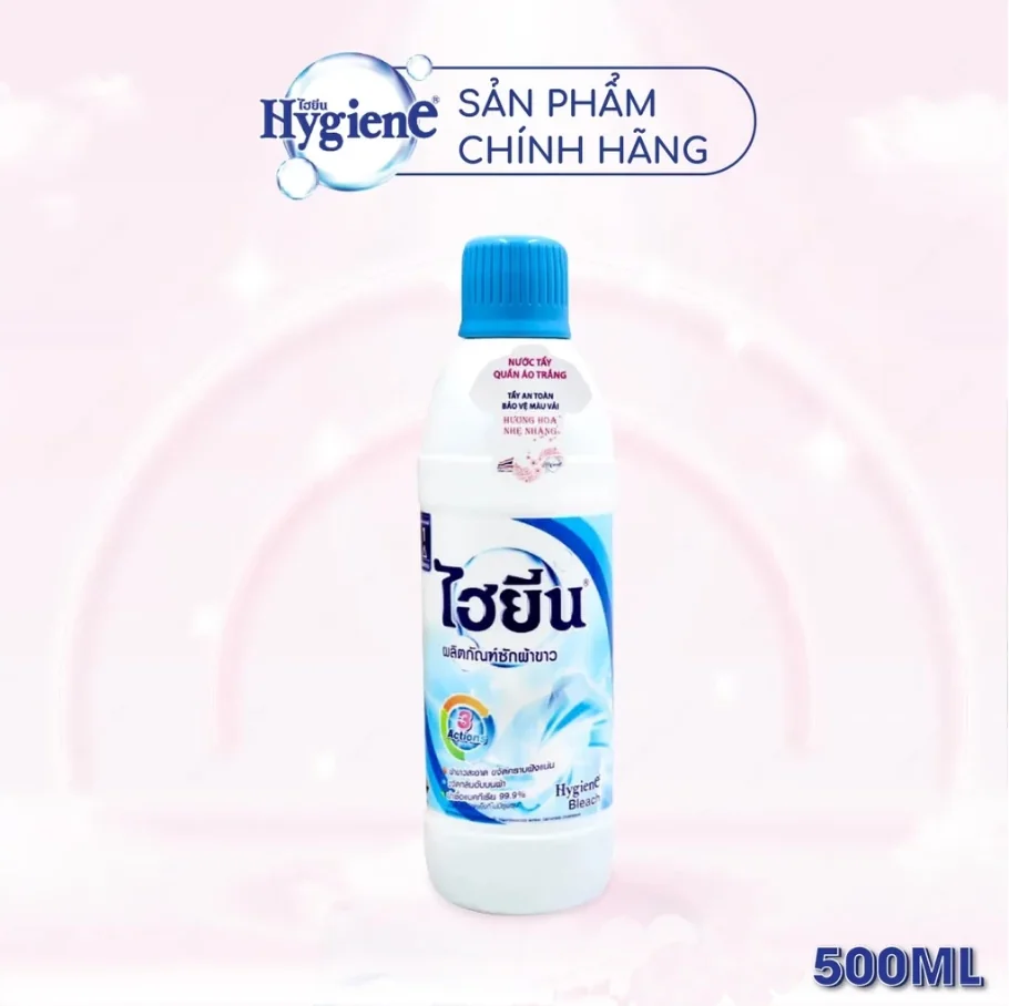 Nước Tẩy Quần Áo Hygiene (Cho Quần Áo Màu 500ml / Cho Quần Áo Trắng 600ml)