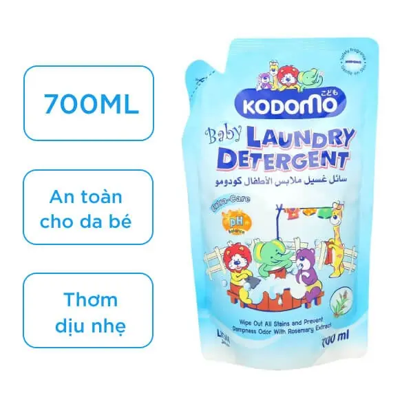 Dung dịch giặt tẩy Kodomo Anti-Malodor 600ml – Giải pháp sạch khuẩn, ngăn mùi ẩm mốc cho trẻ từ Thái Lan
