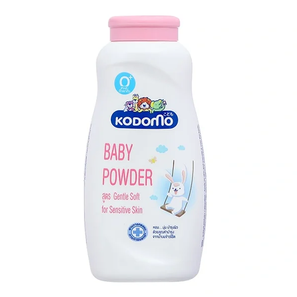 Phấn rôm Kodomo Gentle Soft 180g – Chăm sóc làn da bé mịn màng, thơm mát chuẩn nội địa Thái Lan
