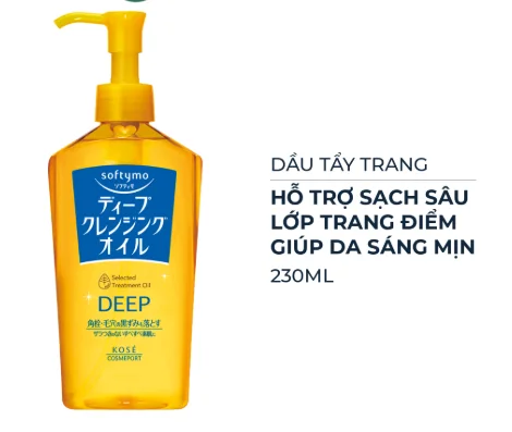 Dầu Tẩy Trang Kose Softymo 230ml / 240ml – Nhập khẩu Nhật Bản, làm sạch sâu & dịu nhẹ cho da