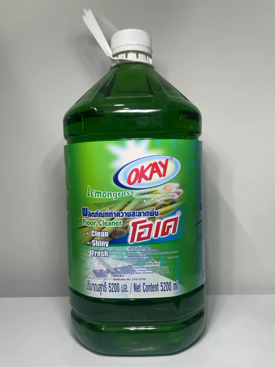 Nước Lau Sàn Lemongrass Hương Xả Chanh OKAY Thái Lan 5200ml