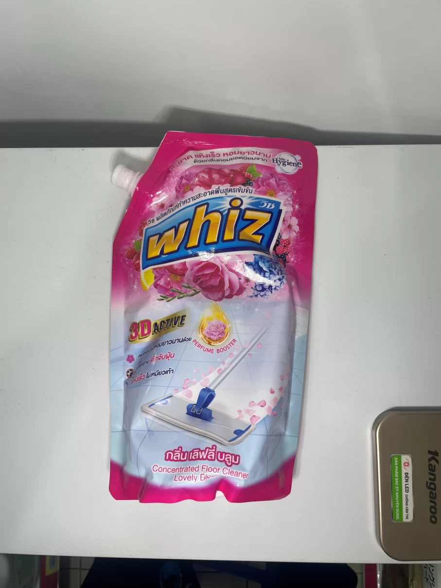 Nước Lau Nhà Hygiene Thái Lan Whiz Đậm Đặc Túi Nhỏ Tiện Lợi 650ml Công Nghệ 3D Mới Nhanh Khô và Thơm