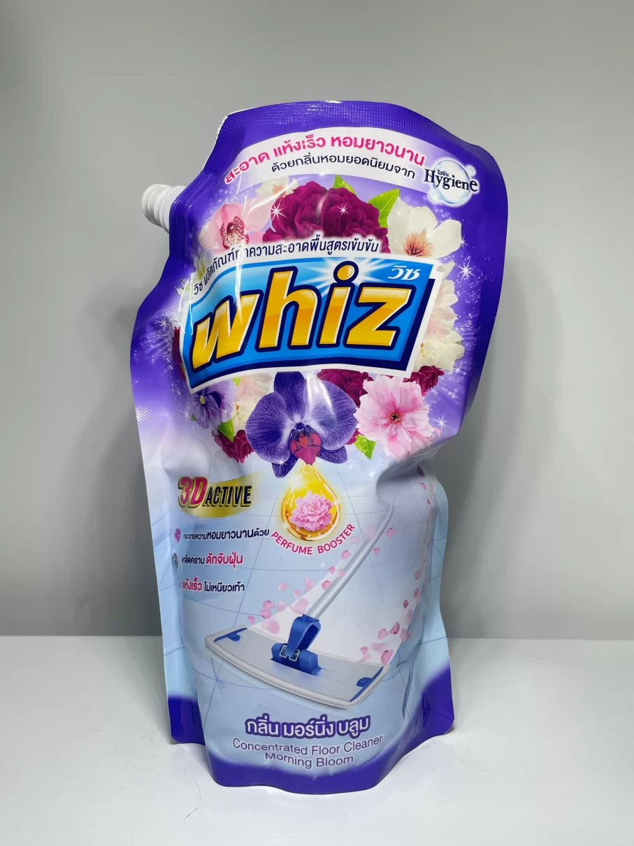 Nước lau sàn Whiz công nghệ 3D mới làm sạch nhà cửa, hương thơm nồng nàn Thái Lan 800ml