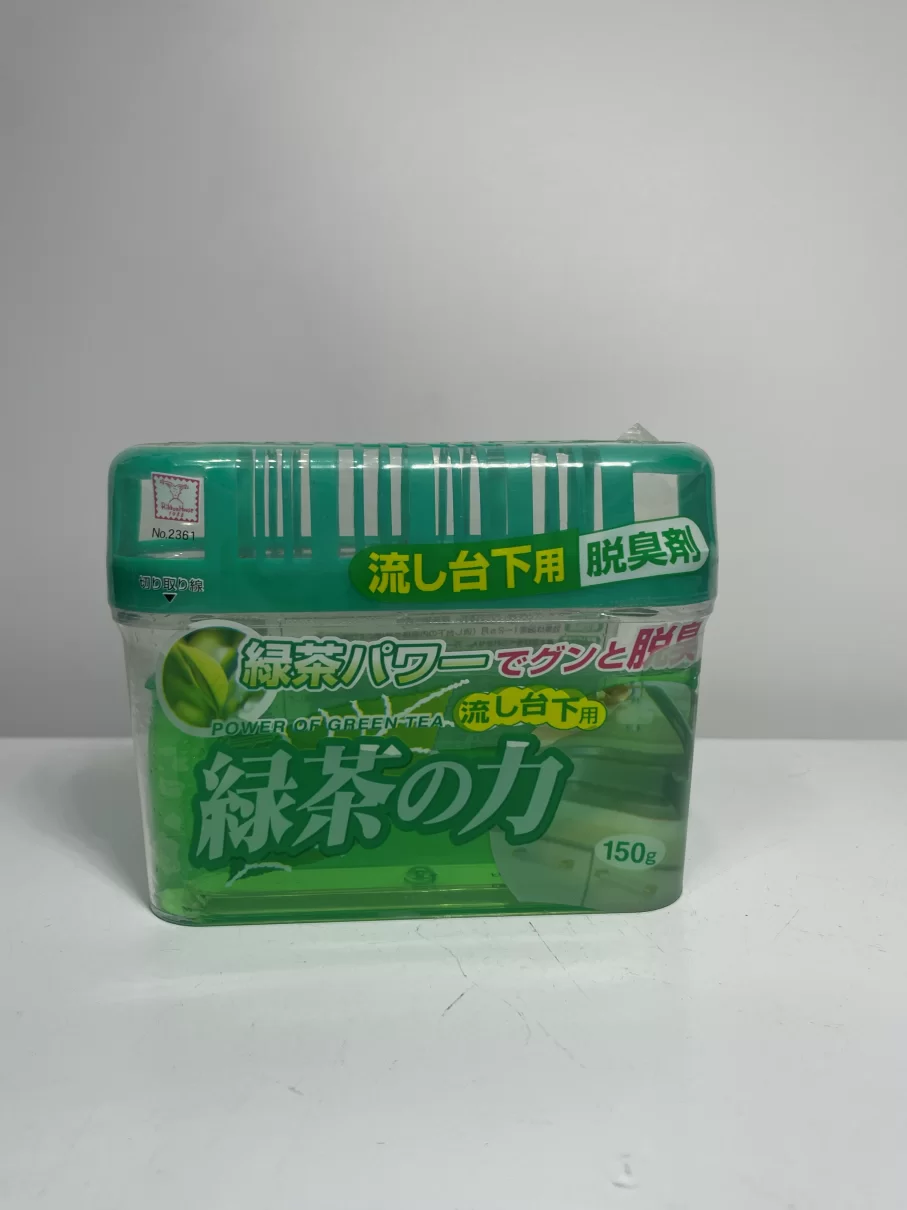 Hộp khử mùi ngăn tủ bếp hương trà xanh Kokubo 150gr - Hàng Nhật nội địa