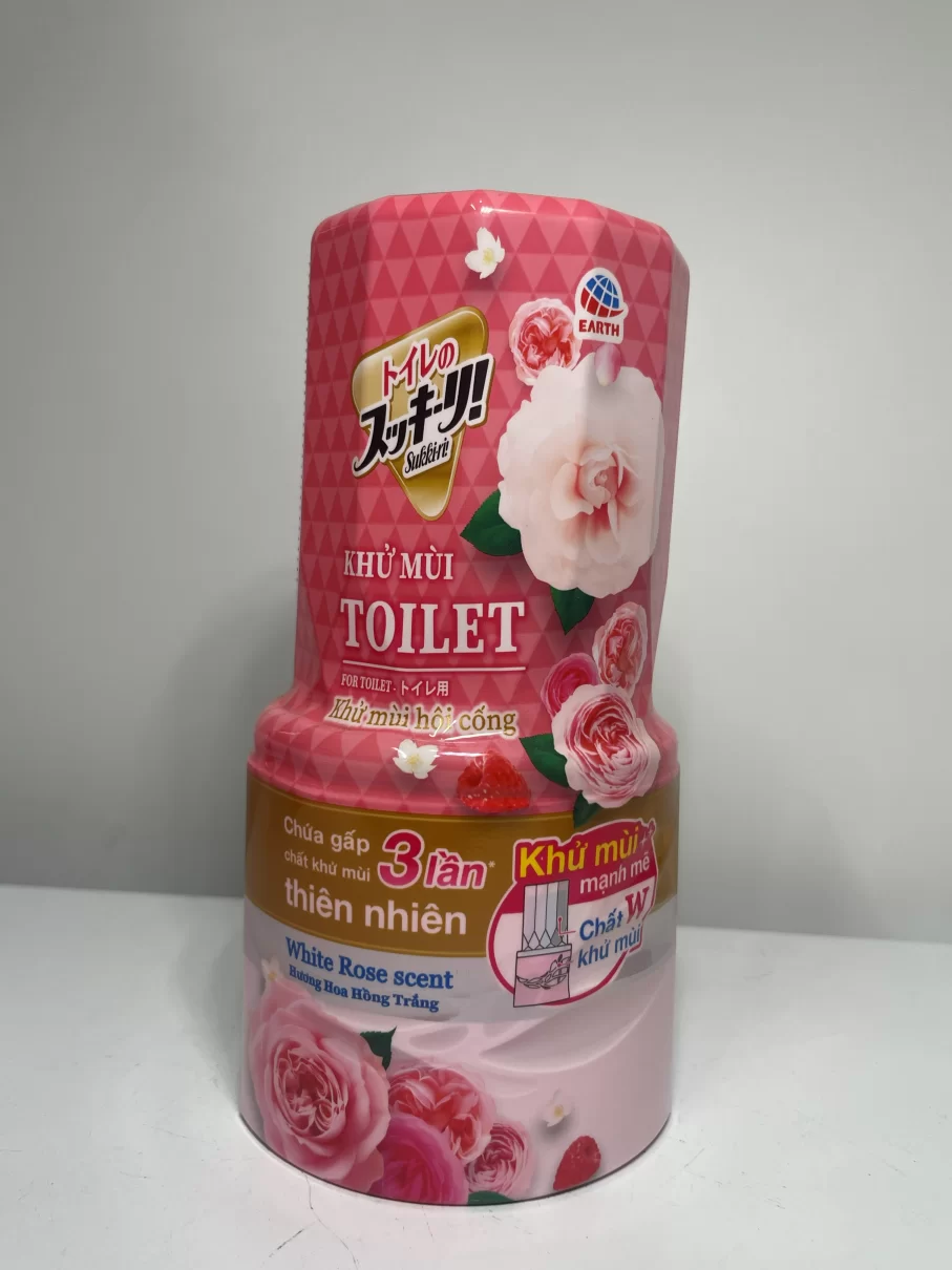 Chai khử mùi toilet Sukkiri hương hoa hồng trắng 400ml