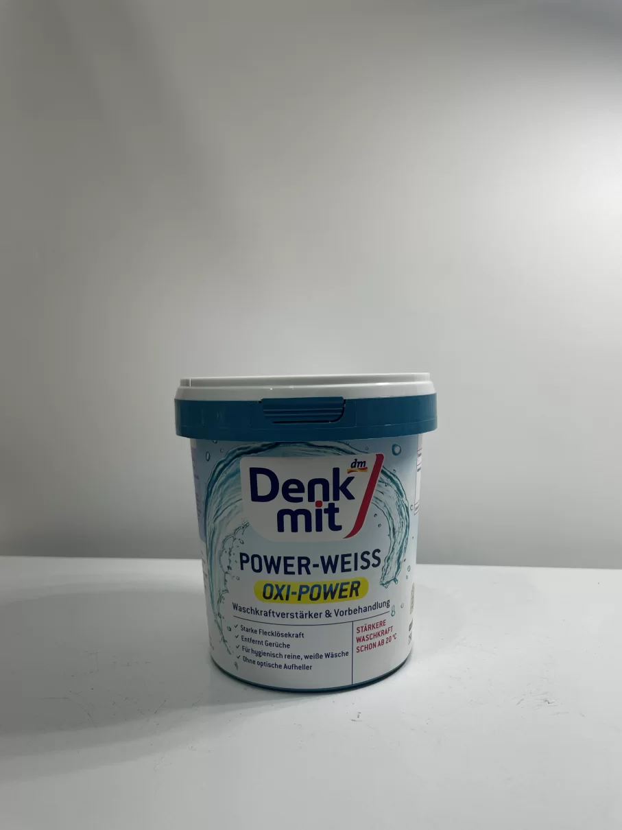 Bột tẩy vết bẩn quần áo trắng Denkmit Oxi Power - Hộp 750gr