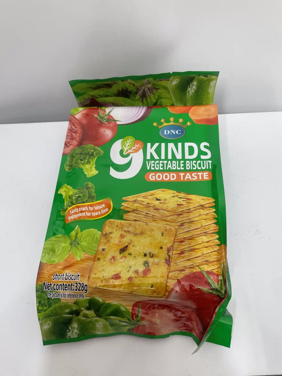 Hộp 328g bánh soda rau củ quả 9 KINDS 