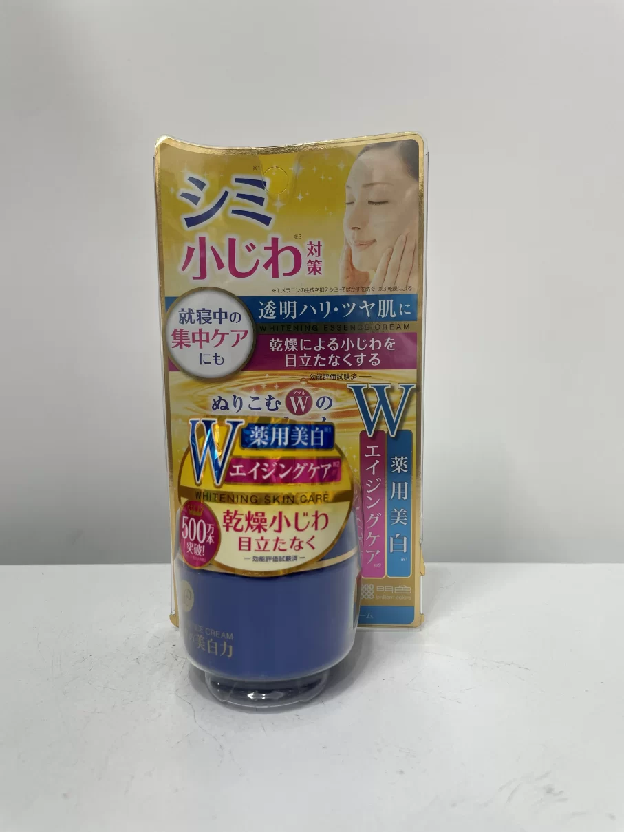 Kem dưỡng trắng da, ngừa lão hóa Meishoku Whitening Essence Cream 55g new - Hàng Nhật nội địa