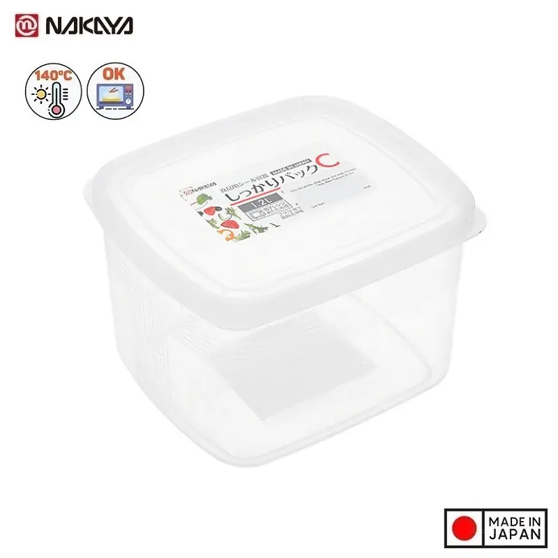 Hộp nhựa Nakaya nắp dẻo 1L/2L – Dung tích lớn, an toàn & bảo quản tối ưu