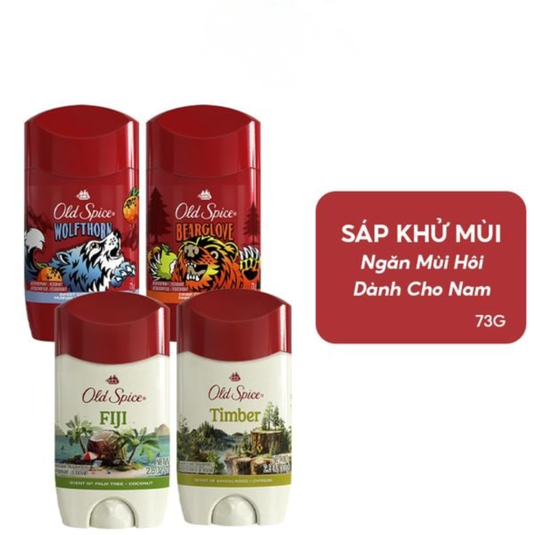 Sáp Lăn Khử Mùi Old Spice 73g Dành Cho Nam  – Thơm lâu, khô thoáng 48h