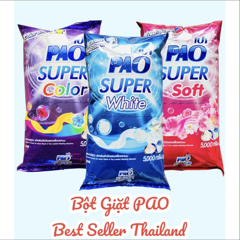 Bột giặt siêu sạch PAO 2.7kg - Thái Lan