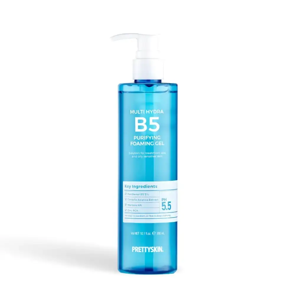 Gel Rửa Mặt PrettySkin Multi Hydra B5 300ml – Nhập khẩu Hàn Quốc, cấp ẩm sâu & làm dịu da