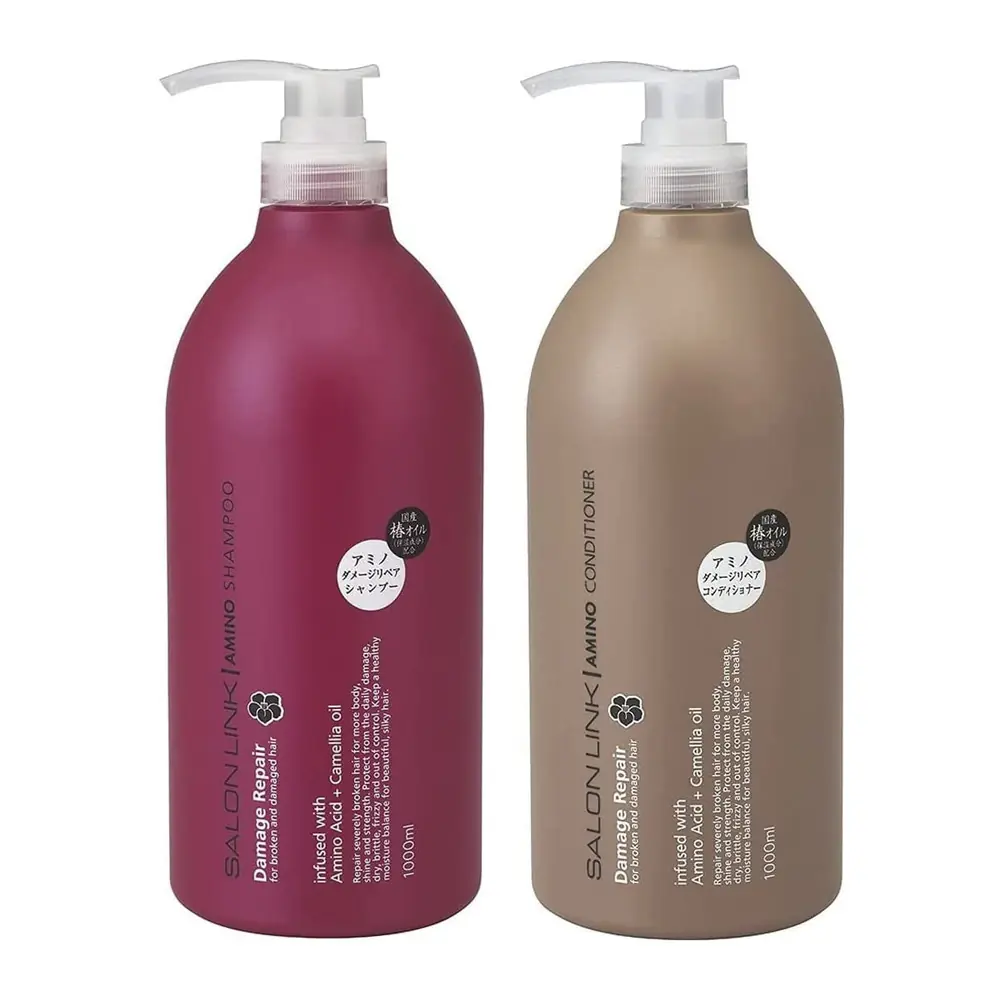 Bộ gội xả dưỡng ẩm phục hồi Kumano Salon Link Extra 1000ml