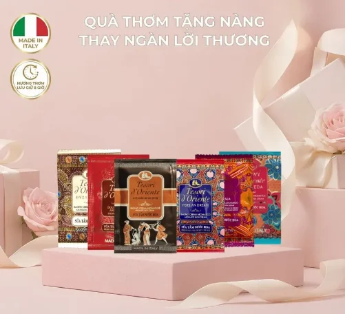 Sữa Tắm Nước Hoa Tesori D’Oriente Gói 7ml – Nhập khẩu Ý, đa dạng mùi hương quyến rũ