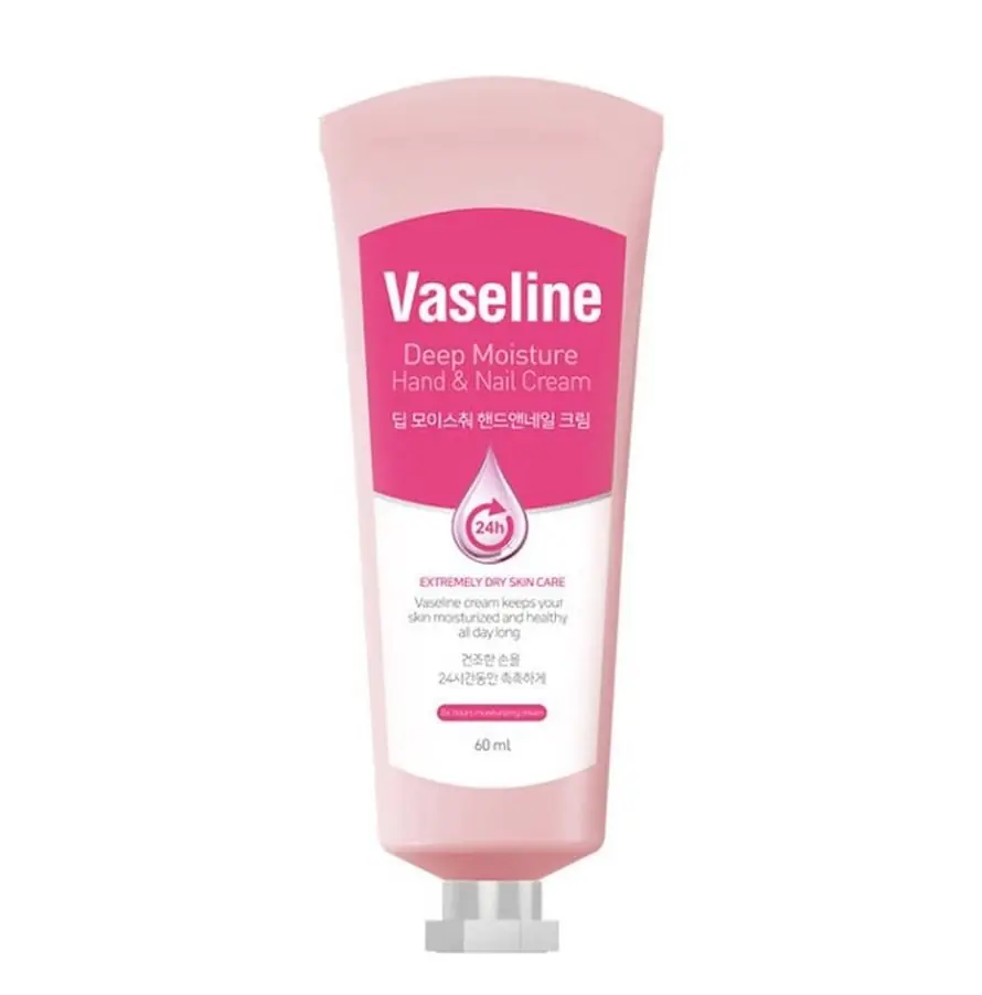Kem dưỡng da tay và móng Vaseline Deep Moisture Hand & Nail Cream 60ml – Giải pháp dưỡng ẩm tầng sâu, đôi tay mềm mại từ Hàn Quốc